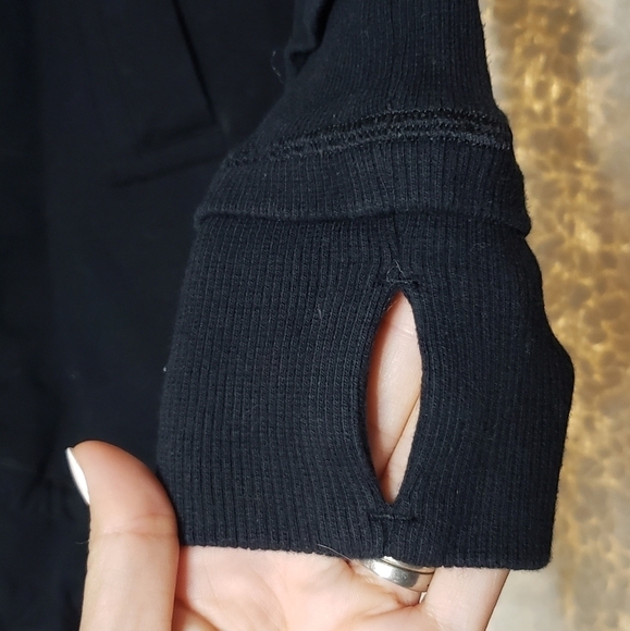 Lululemon Gratitude Wrap sweatshirt jacket black size 8 - Picture 6 of 13